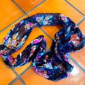 Floral infinity scarf